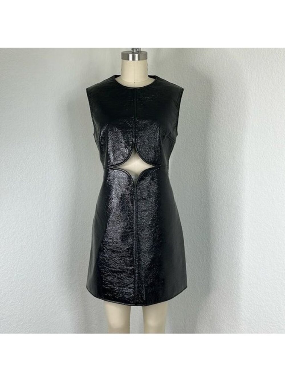 Courreges Cutout Vinyl Shift Dress